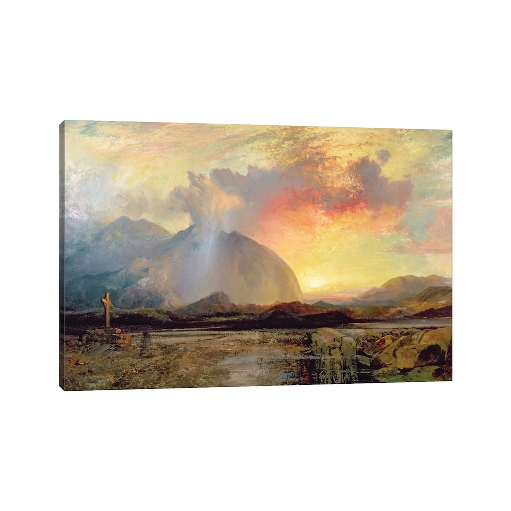 iCanvas "Sunset Vespers at the Old Rugged Cross " by Thomas Moran Canvas Print