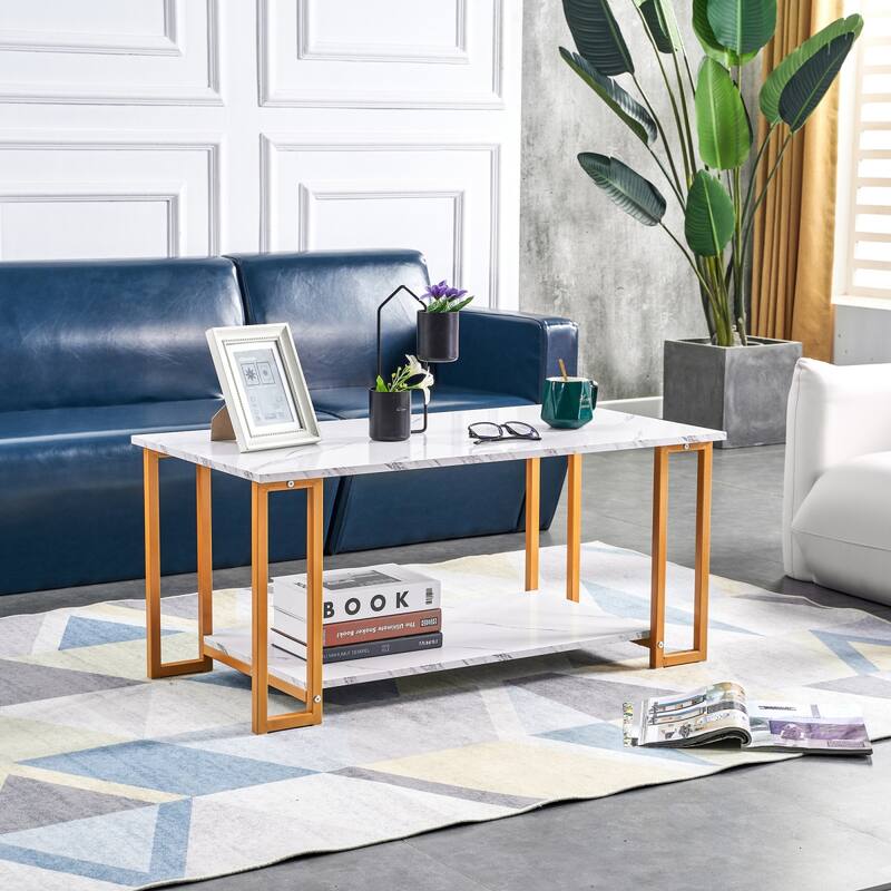 Marbled MDF Coffee Table