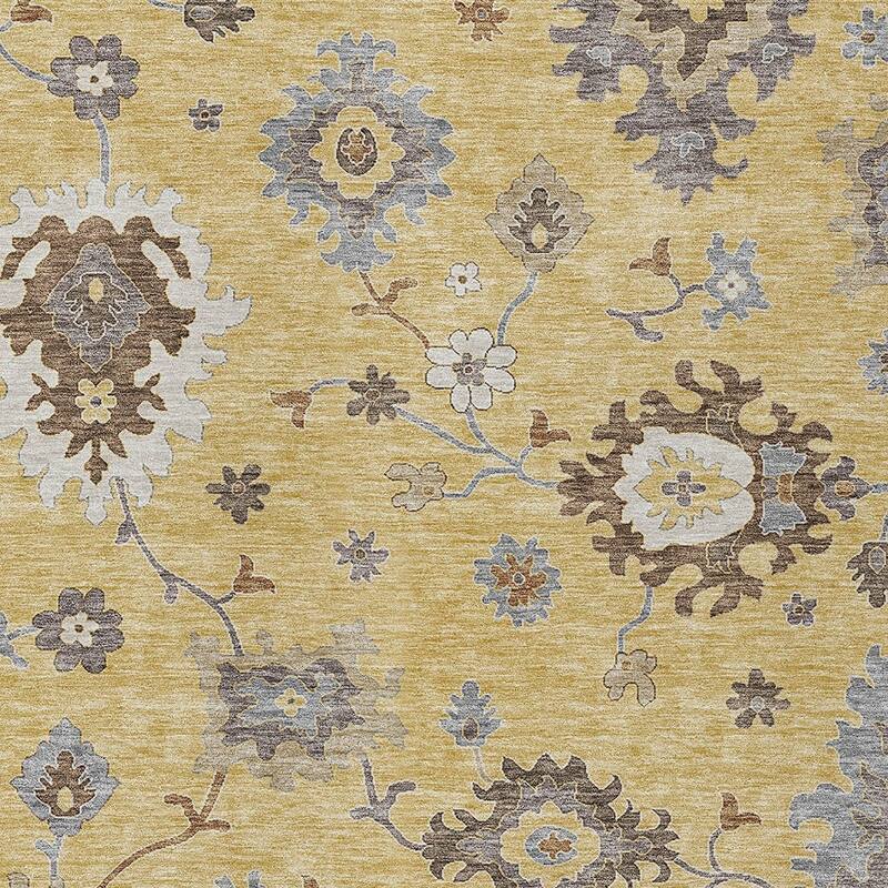 HomeRoots Floral Traditional Rectangle Outdoor Rug