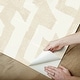 preview thumbnail 3 of 4, Nikki Chu Tribe Caramel Cream Premium Peel and Stick Wallpaper