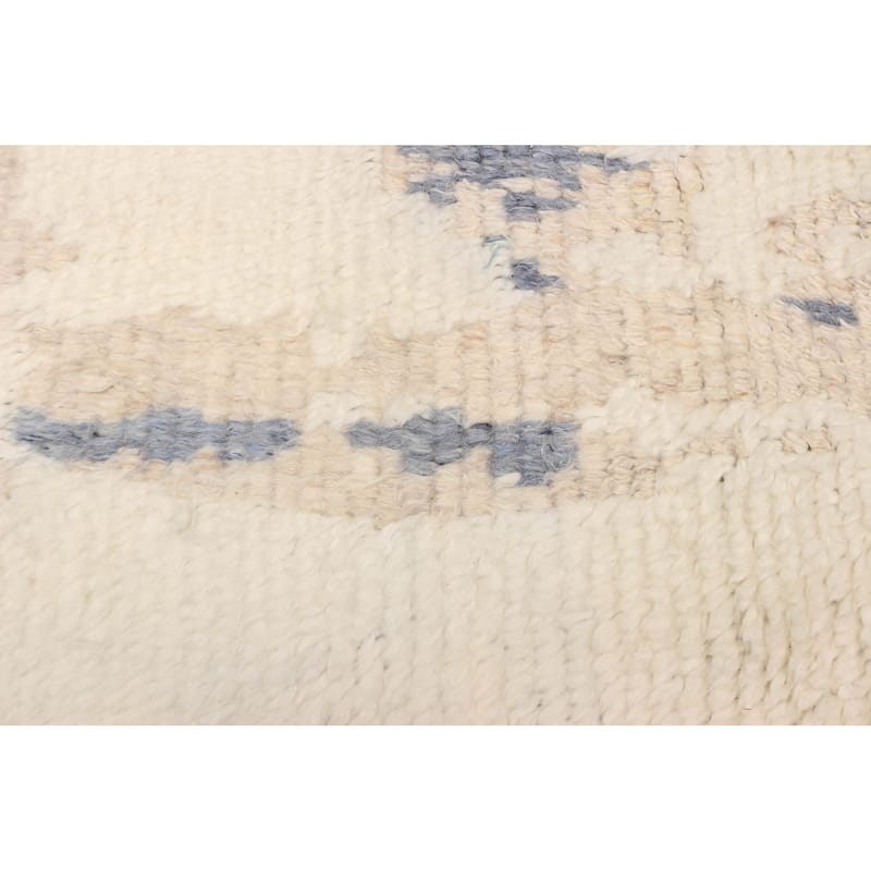 ECARPETGALLERY Hand-knotted Tangier Cream Wool Rug - 8'1 x 9'7