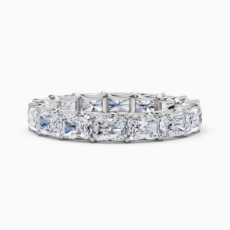 Auriya 14k Gold Radiant East-West Lab Grown Diamond Eternity Band 2.10 - 8.25 ct. tw. (F-G, VS) - 4.00 ct. wt. - 5.5 - White