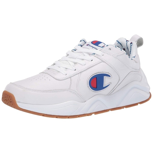champion 93 eighteen big c white leather shoes