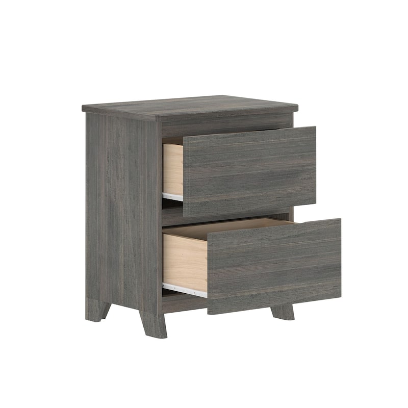 Max and Lily Farmhouse Nightstand with 2 Drawers