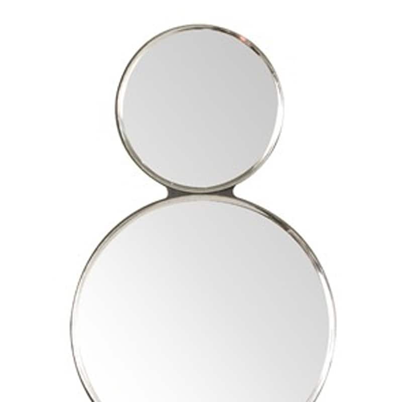 HomeRoots Silver and Clear Modern Bling Mirrored Wall Sconce - 10" W x 6" D x 31" H