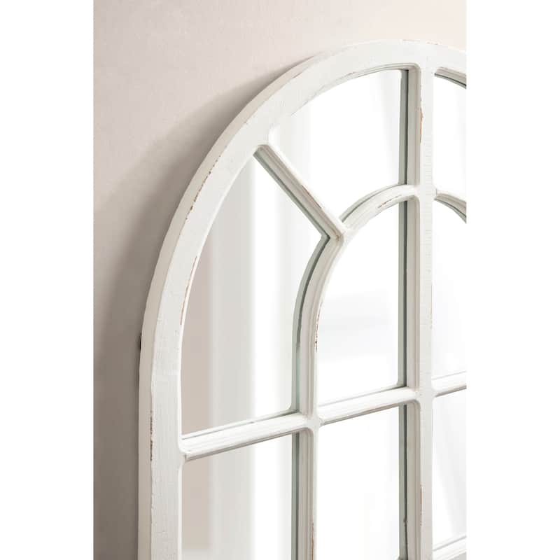 Kate and Laurel Boldmere Wide Arch Windowpane Mirror