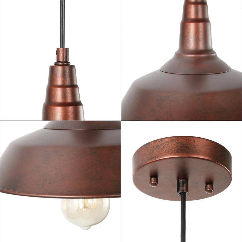 Farmhouse Industrial 1-Light Pendant Lights Pot Barn Lamps for Kitchen Island