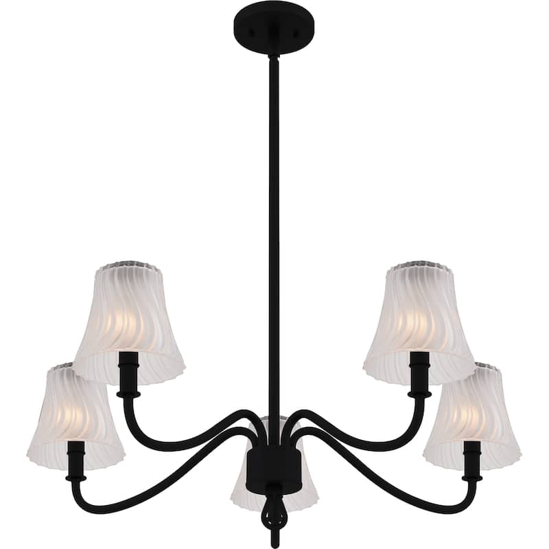 McKinney 5-Light Matte Black Chandelier