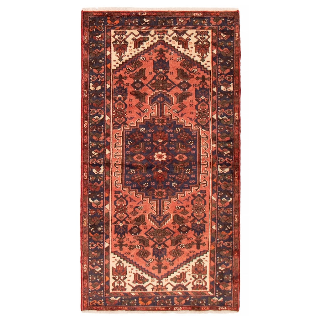 ECARPETGALLERY Hand-knotted Andelz Red Wool Rug - 3'5 x 6'4
