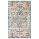 SAFAVIEH Madison Sabire Boho Medallion Distressed Rug - 3' x 5' - Grey/Light Blue