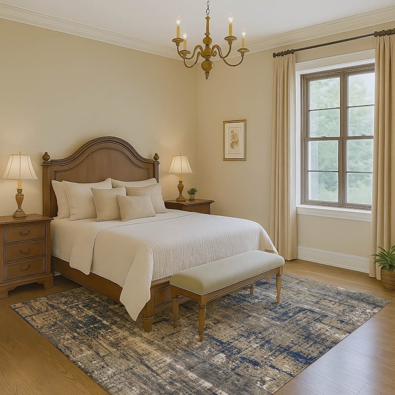 Premium Washable Super Soft Modern Hatch Mayfield Rug