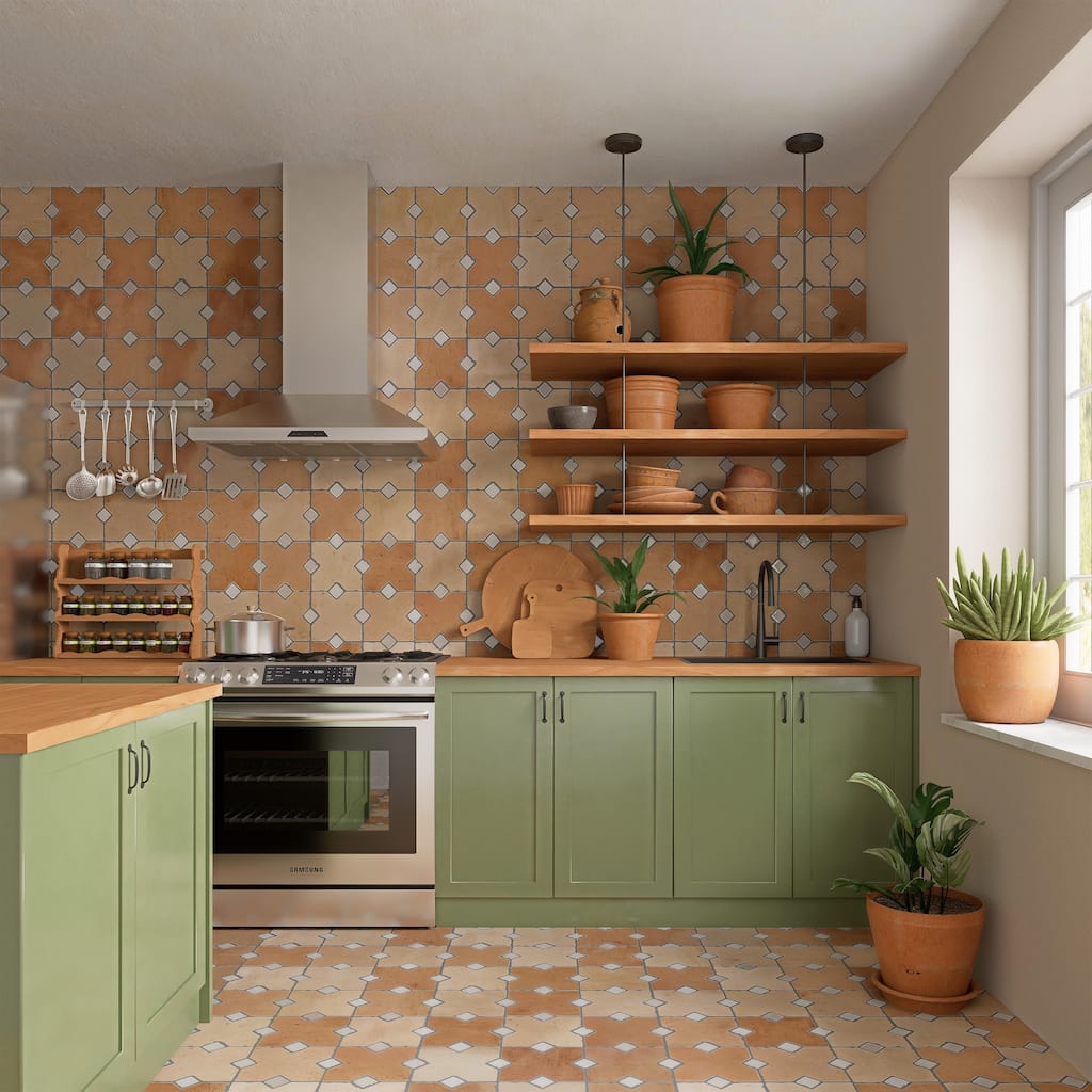 Merola Tile Ruanes Cotto 15-3/4" x 23-5/8" Porcelain Floor and Wall Tile - Pallet (20 Tiles)