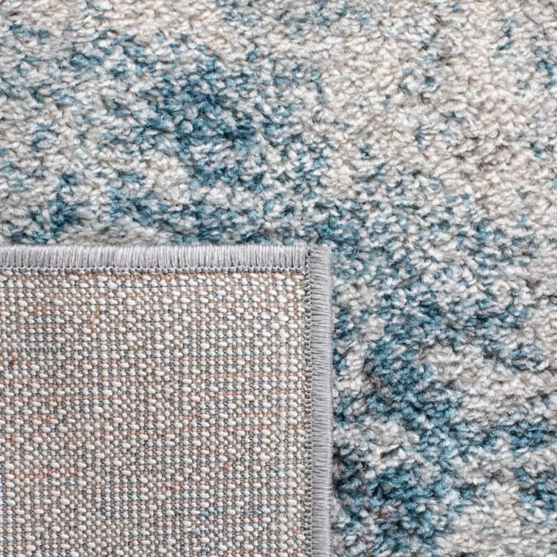 SAFAVIEH Tulum Ilze Modern Abstract Rug - Ivory/Blue - 6' x 9'