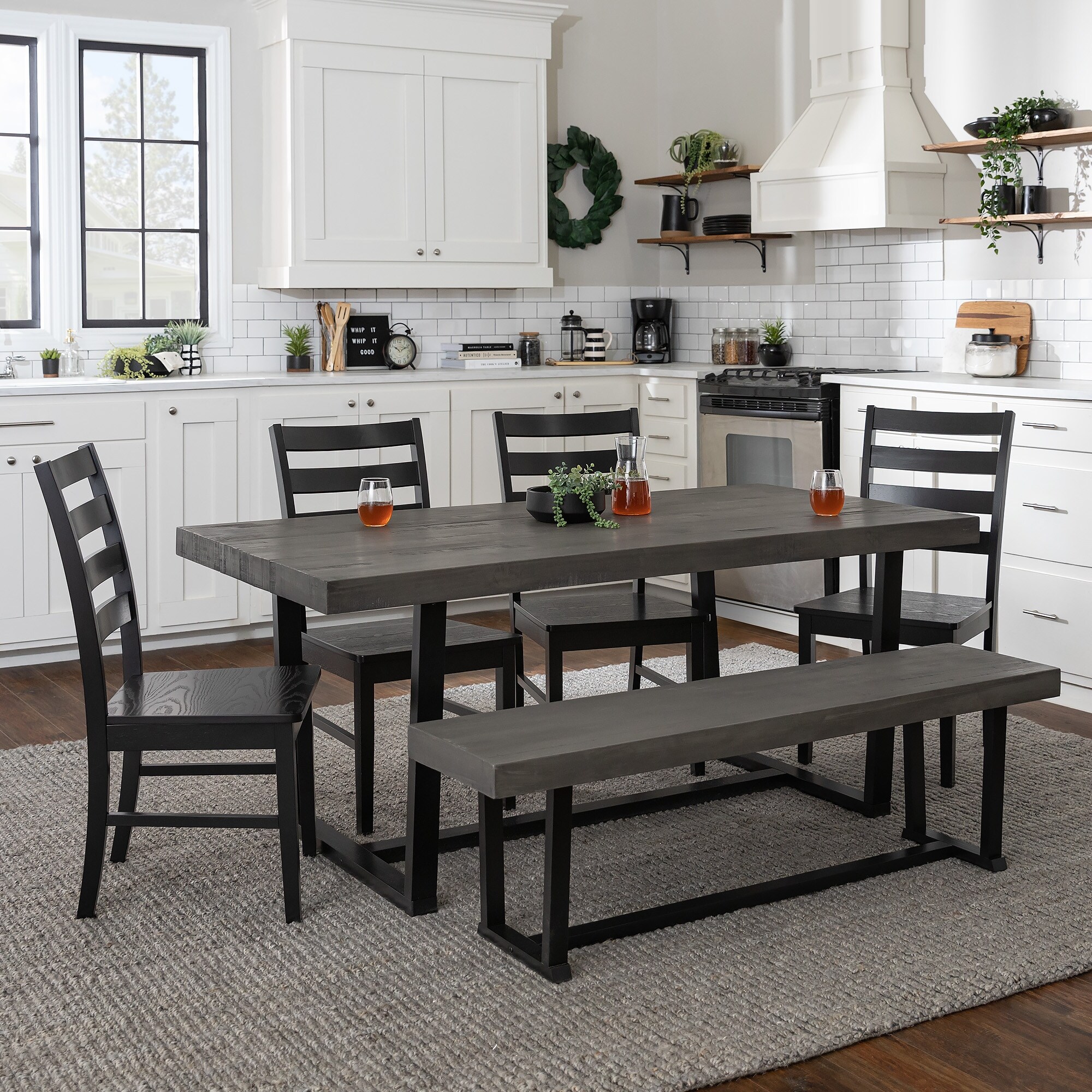 Carbon loft barnett solid wood dining table hotsell