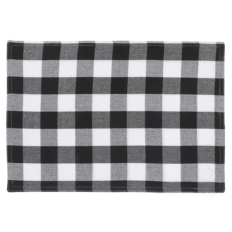 Cotton Placemat (White Buffalo) - Set of 12