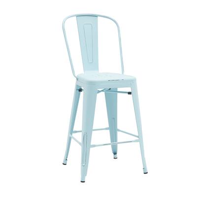 (Set of 4) Rochelle Stackable Metal 26" Counter Stool - 26-Inch Counter Height