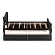 preview thumbnail 101 of 158, (Twin/Full/Queen)Curved Legs Design Platform Bed Frame with 4 Drawers