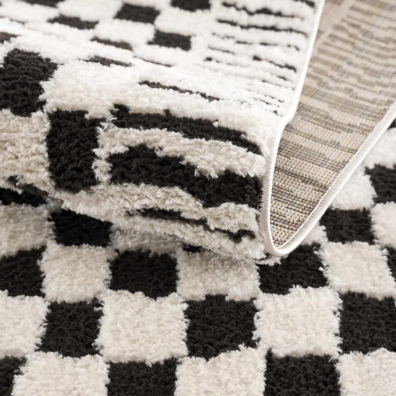 Hauteloom Leryn Hallway, Kitchen Runner Rug - High Pile - Off White - 2'8" x 7'3"
