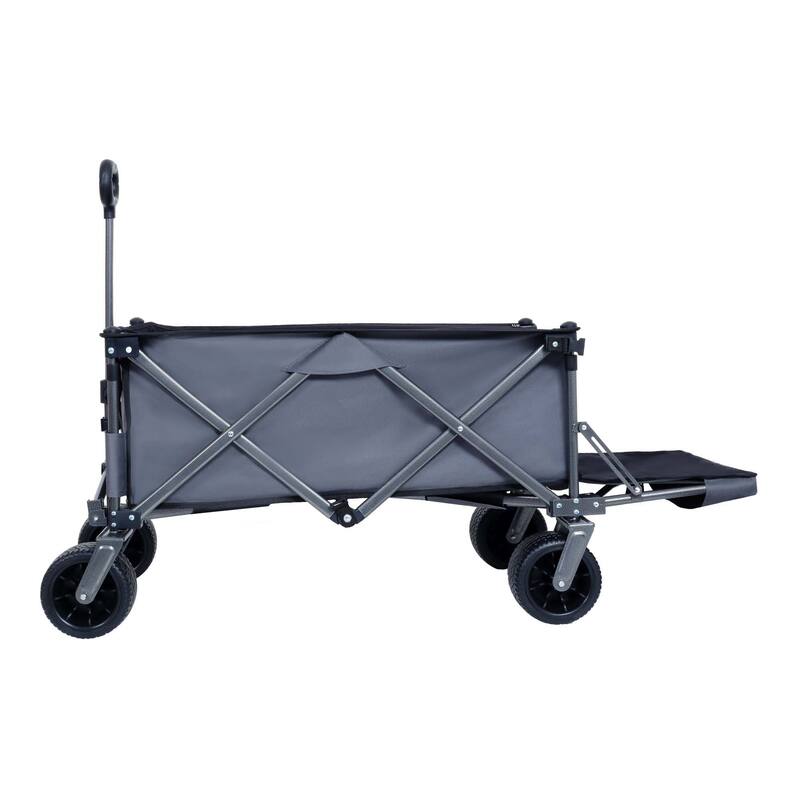 Collapsible Folding Wagon with Big Wheels - N/A