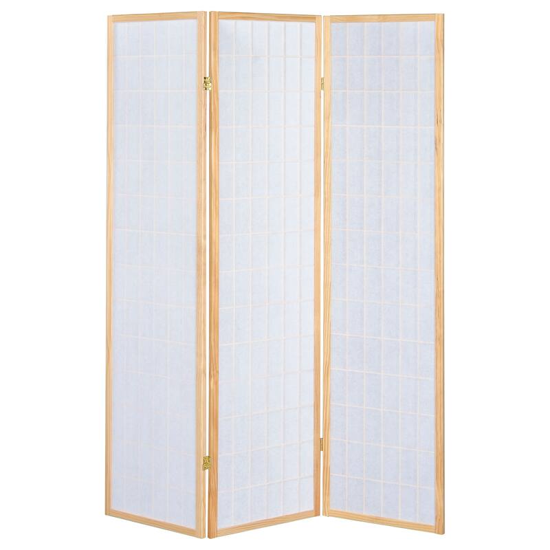 Carrie 3-Panel Room Divider Folding Shoji Screen