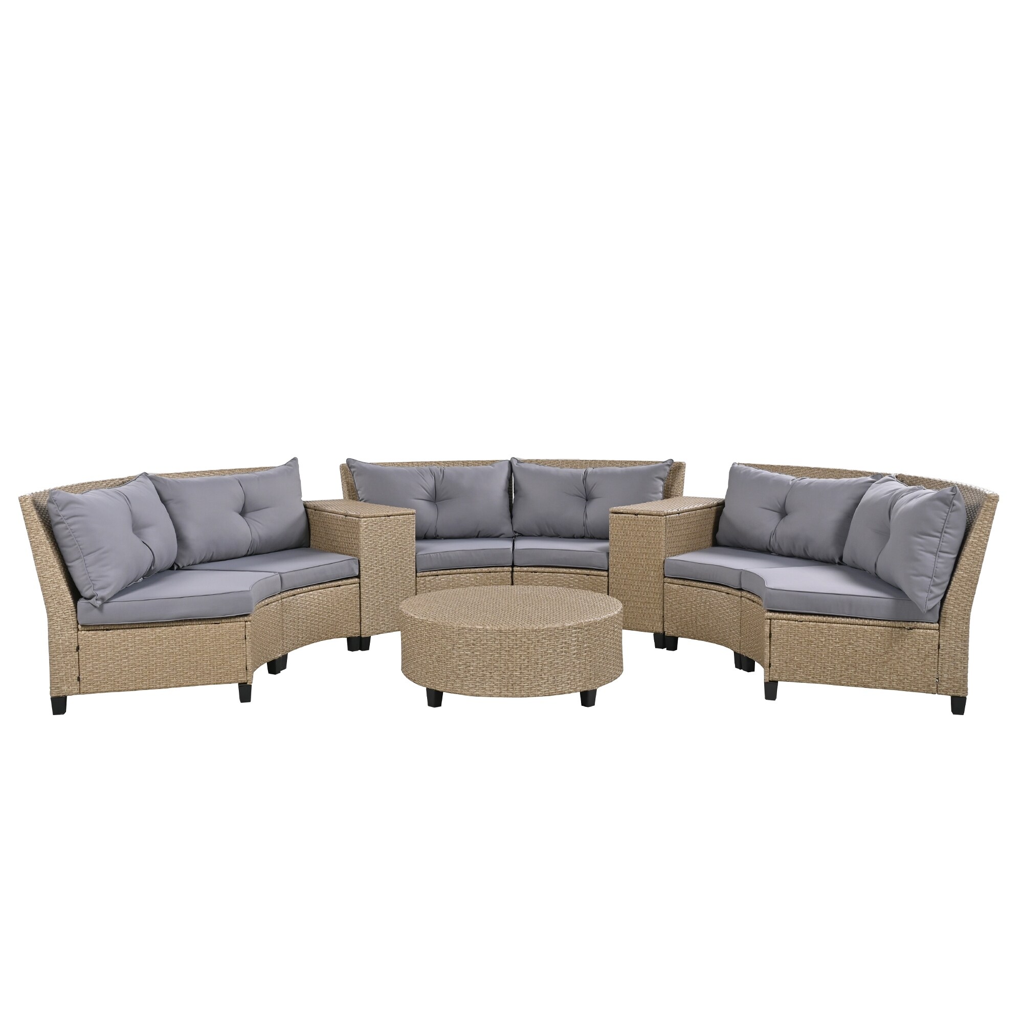 Rattan furniture sales 6 seater