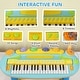 preview thumbnail 5 of 7, Qaba Kids Piano Keyboard, 37 Key Piano for Kids, Electronic Music Educational Instrument with Microphone, Stool, for 3-6 Years