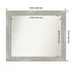 preview thumbnail 14 of 119, Dove Greywash Framed Non-Beveled Custom Wall Mirror, Bathroom Vanity Mirror Outer Size: 40 x 34