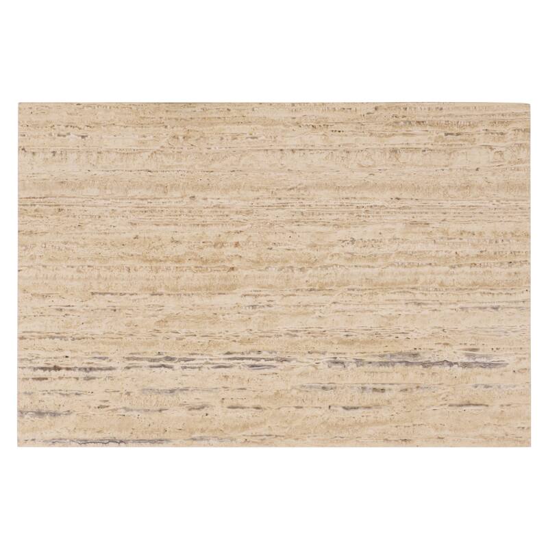 SAFAVIEH Couture Kaylissa Travertine Top 2-Drawer Nightstand