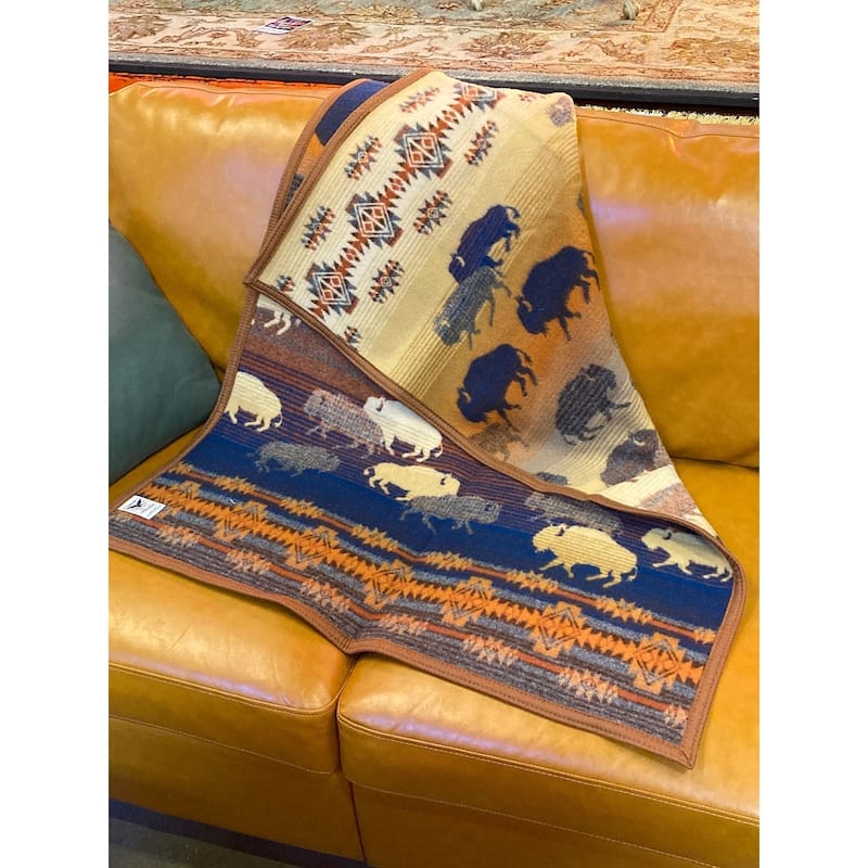 Pendleton Prairie Rush Hour Brown Buffalo Throw - Throw