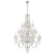 preview thumbnail 1 of 4, Traditional Crystal 20 Light Polished Chrome Chandelier - 37"W x 52.5"H 37"W x 52.5"H