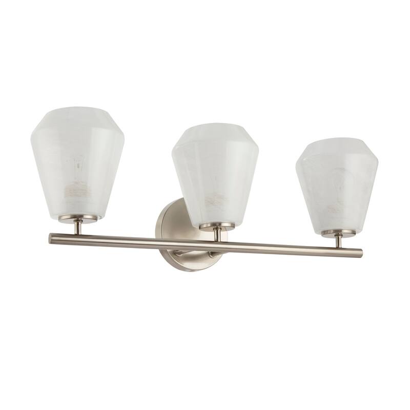 Artcraft Brooke Bathroom Vanity - Wispy White Glassware Shade