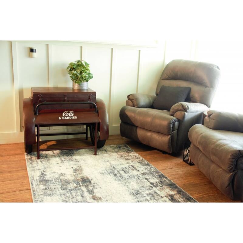 27 Inch Steel End Table for Living Room or Bedroom - 37.50” x 28” x 27”