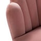 preview thumbnail 35 of 64, HULALA HOME Morden Scalloped Velvet Arm Chair with Tufted Back