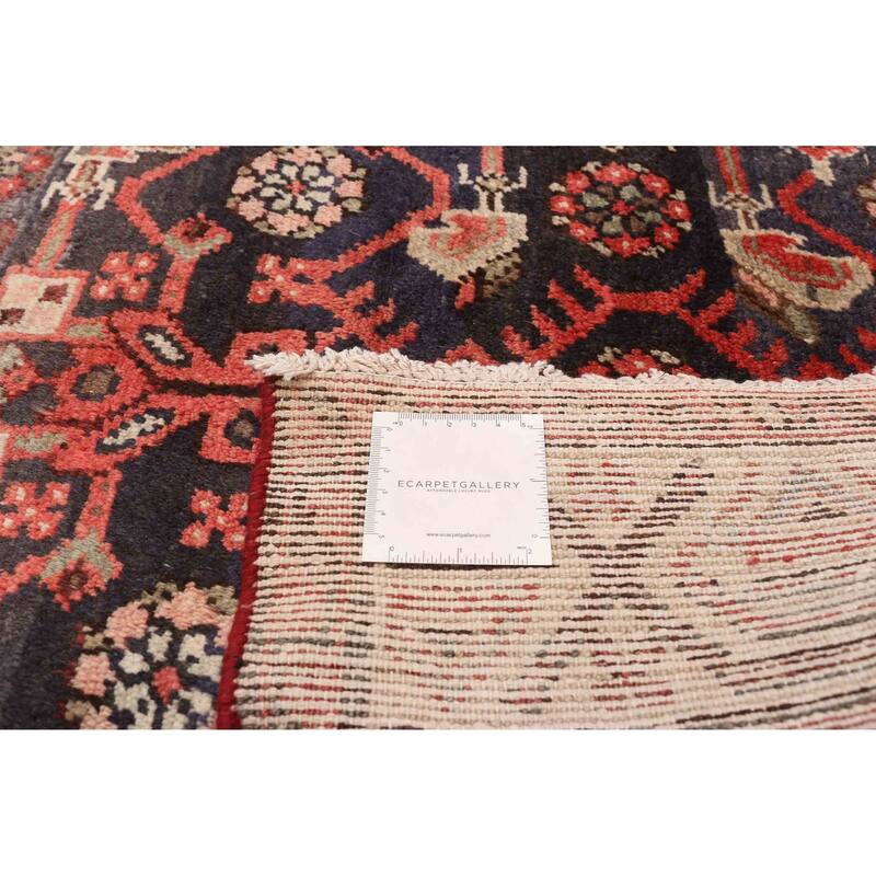 ECARPETGALLERY Hand-knotted Andelz Navy Wool Rug - 3'8 x 11'2