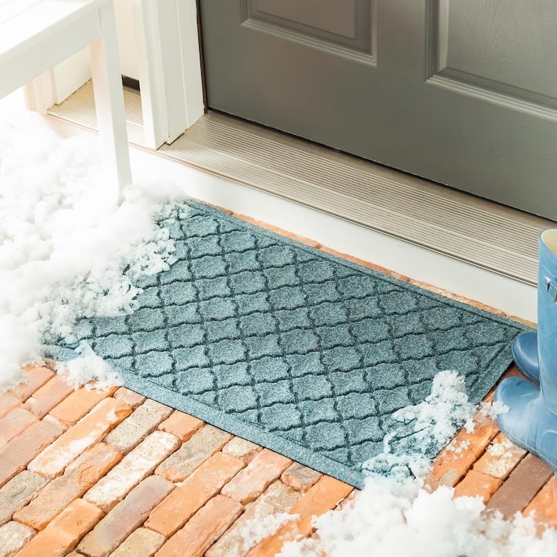 20" x 30" Waterhog Indoor/Outdoor Rug, Geometric - 20" x 30" Rectangle - Bluestone - Rectangle