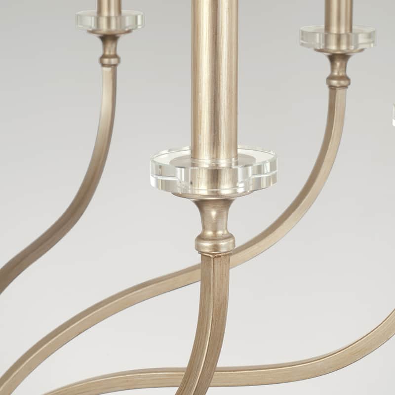 Breigh 8-light Brushed Champagne Large Chandelier