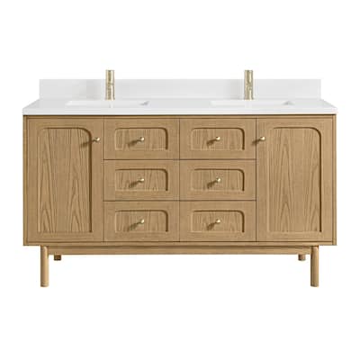 James Martin Vanities 545-V60D-1WZ Laurent 60" Free Standing Double