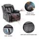 Pillow Tufted Massage Rocker Recliner Chair with Heat and Vibration