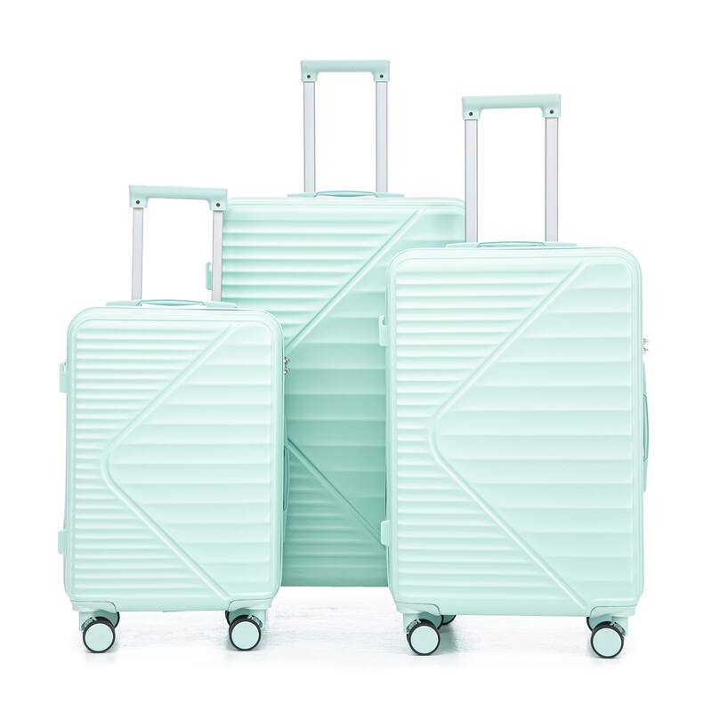 Luggage Sets 3 Piece ABS Hardside Lightweight Suitcase with 4 Universal Wheels TSA Lock Carry On Luggage