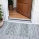 preview thumbnail 109 of 118, Machine Washable Indoor/Outdoor Modern Dotty Links Chantille Rug Teal - 1'8" x 2'6"