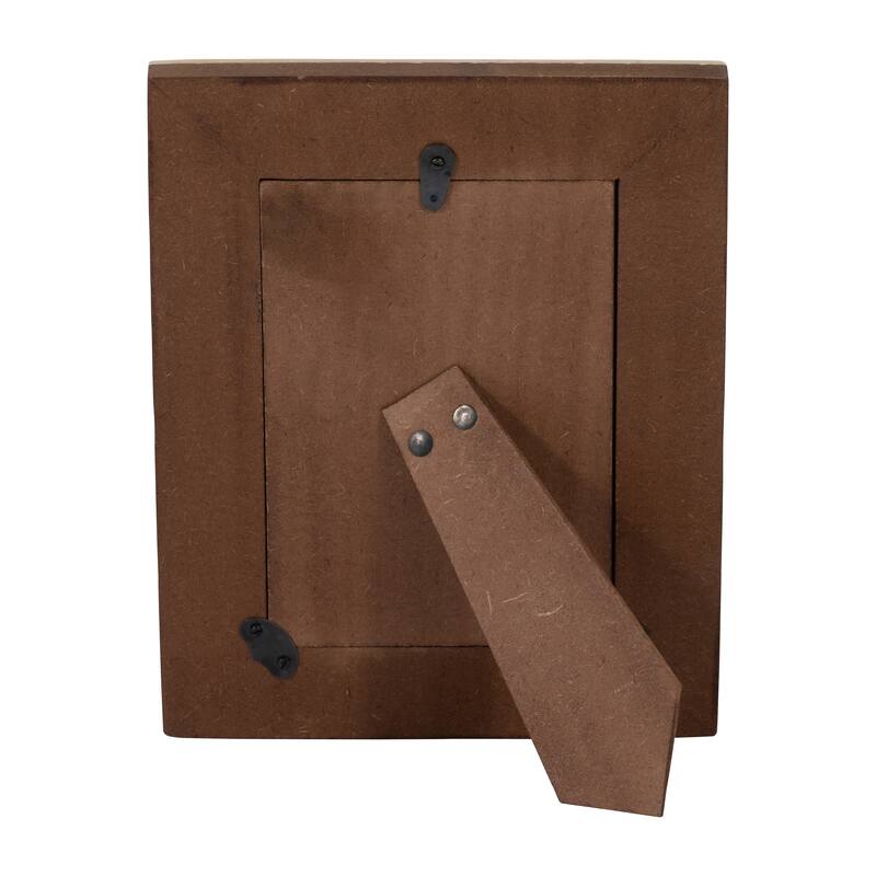 Sagebrook Home4" x 6" Paw Print Photo Frame, Contemporary Black and White Resin Decorative Picture Frame