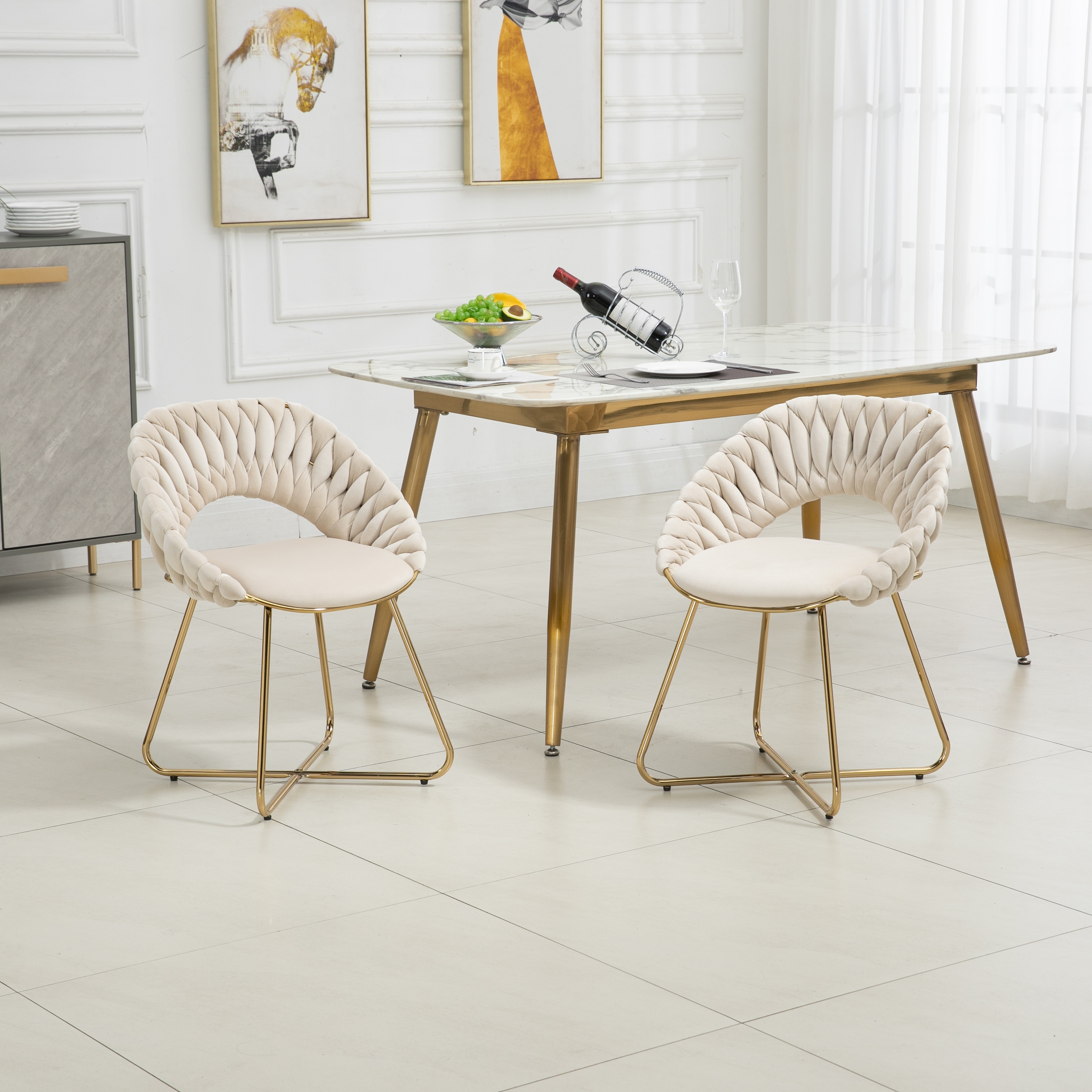 Gold accent sales desk chair