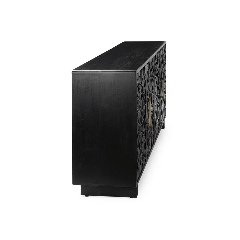 Classic Home Albero 4-Door Mango Wood Sideboard Buffet