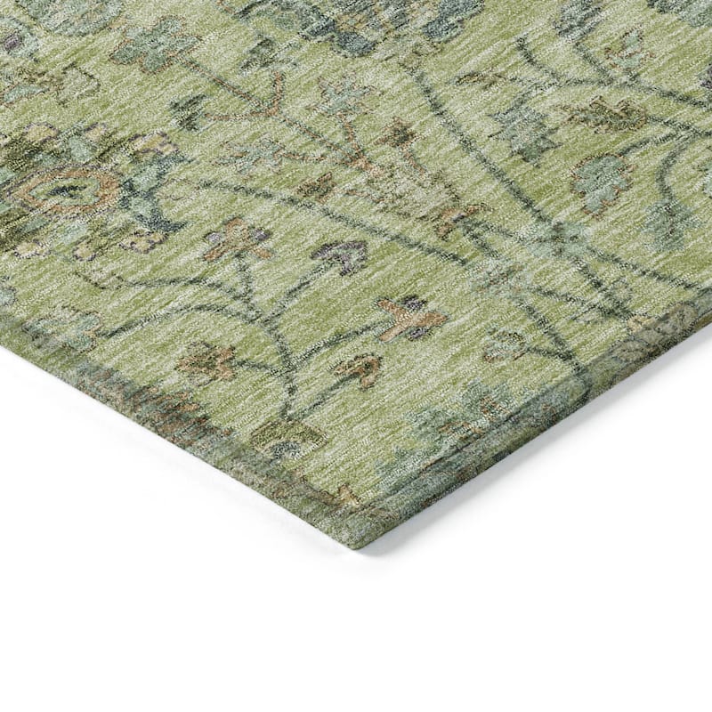 HomeRoots Floral Transitional Rectangle Outdoor Rug