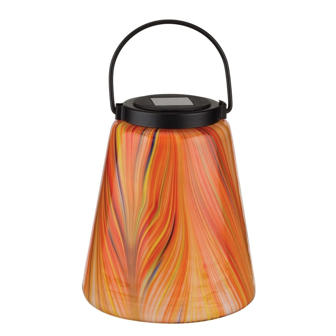Murano Solar Lantern Orange Bed Bath Beyond 39056185