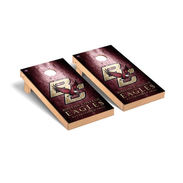 slide 2 of 5, Boston College Eagles Museum Cornhole Board Set