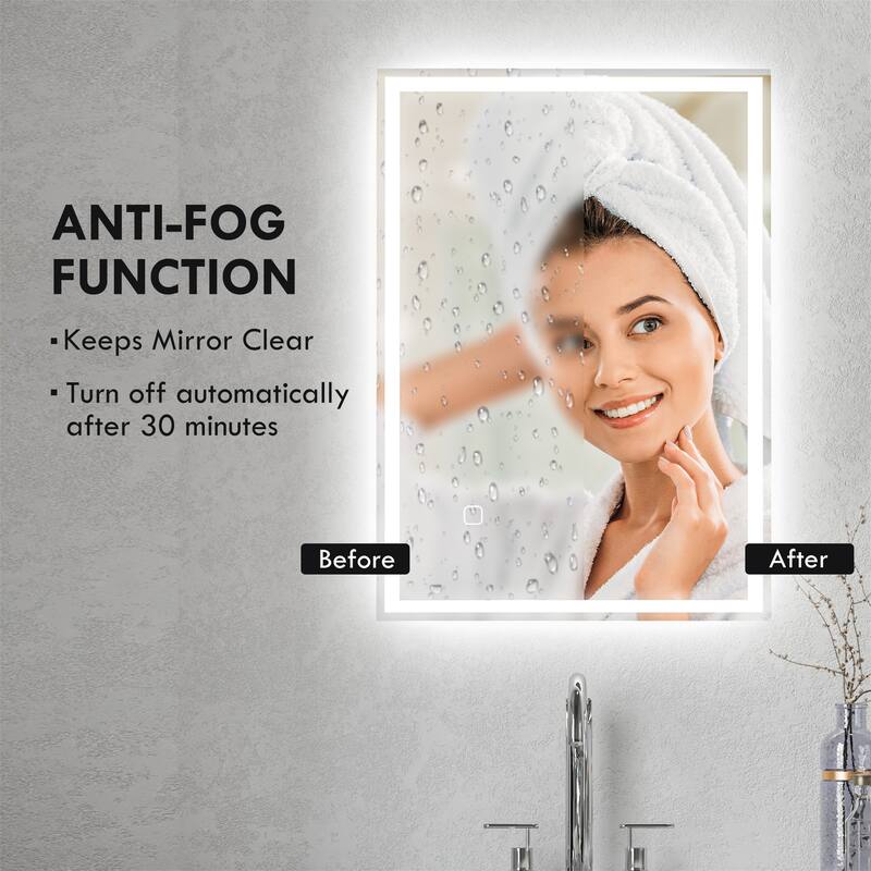 Dimmable Bathroom Mirror with LED Lights