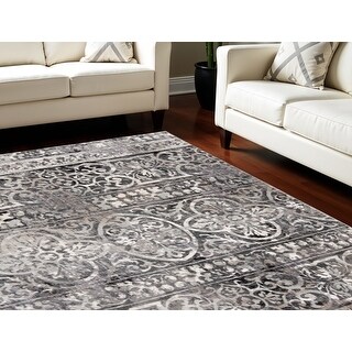 Casual Style Rectangle Rug with Abstract Pattern - 120' X '94' X '0.41 ...