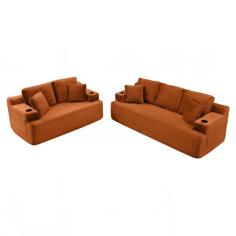 86.2''Boneless Sofa Couch with 2 Pillows Extra