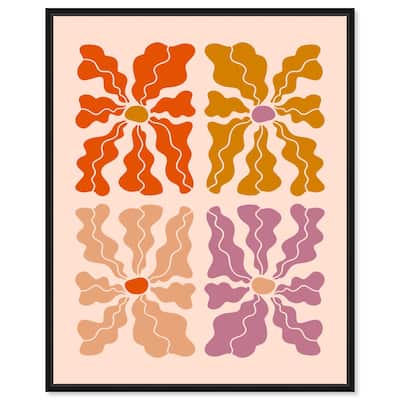 Four Flowers Poster Canvas by Art Remedy